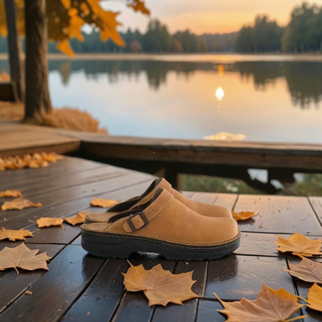 Luca – Luxe Suède Unisex Clogs