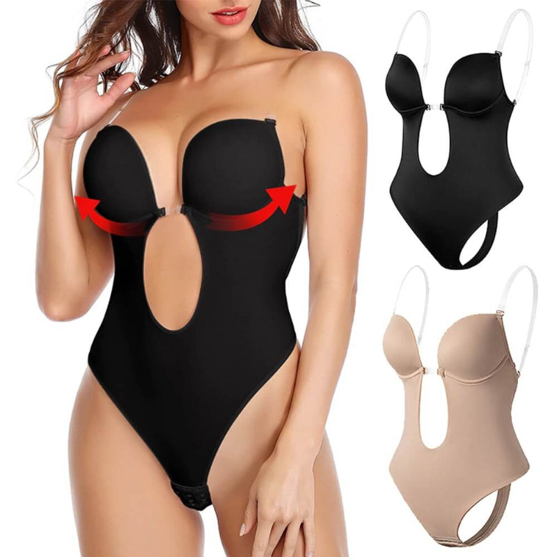 Zara – Vormgevende Body Shaper met Diepe V en Rugloze Ontwerp
