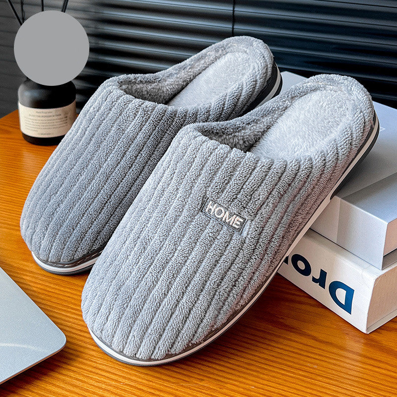 Dames Pantoffels in Ribstof - Comfortabele Slippers met Warme Voering