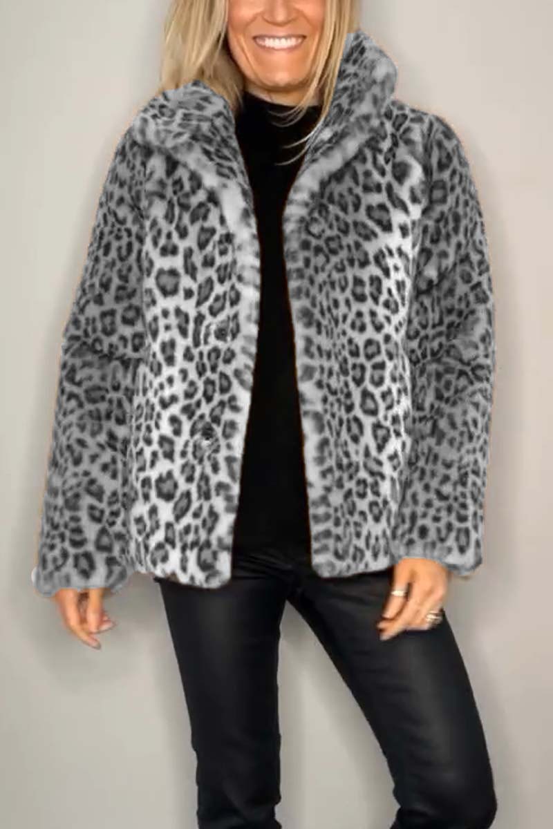 Livia – Luxe Luipaardjack | Gedurfd & Stijlvol voor de Winter