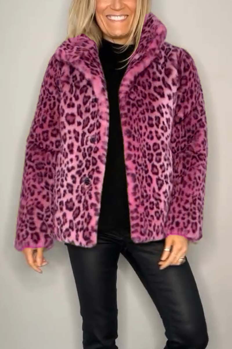 Livia – Luxe Luipaardjack | Gedurfd & Stijlvol voor de Winter
