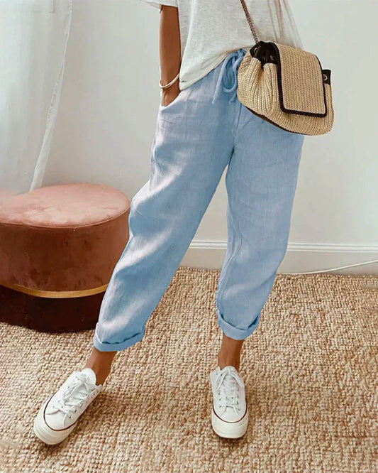 Sophie – Luchtige en Comfortabele Linnen Broek voor Dames