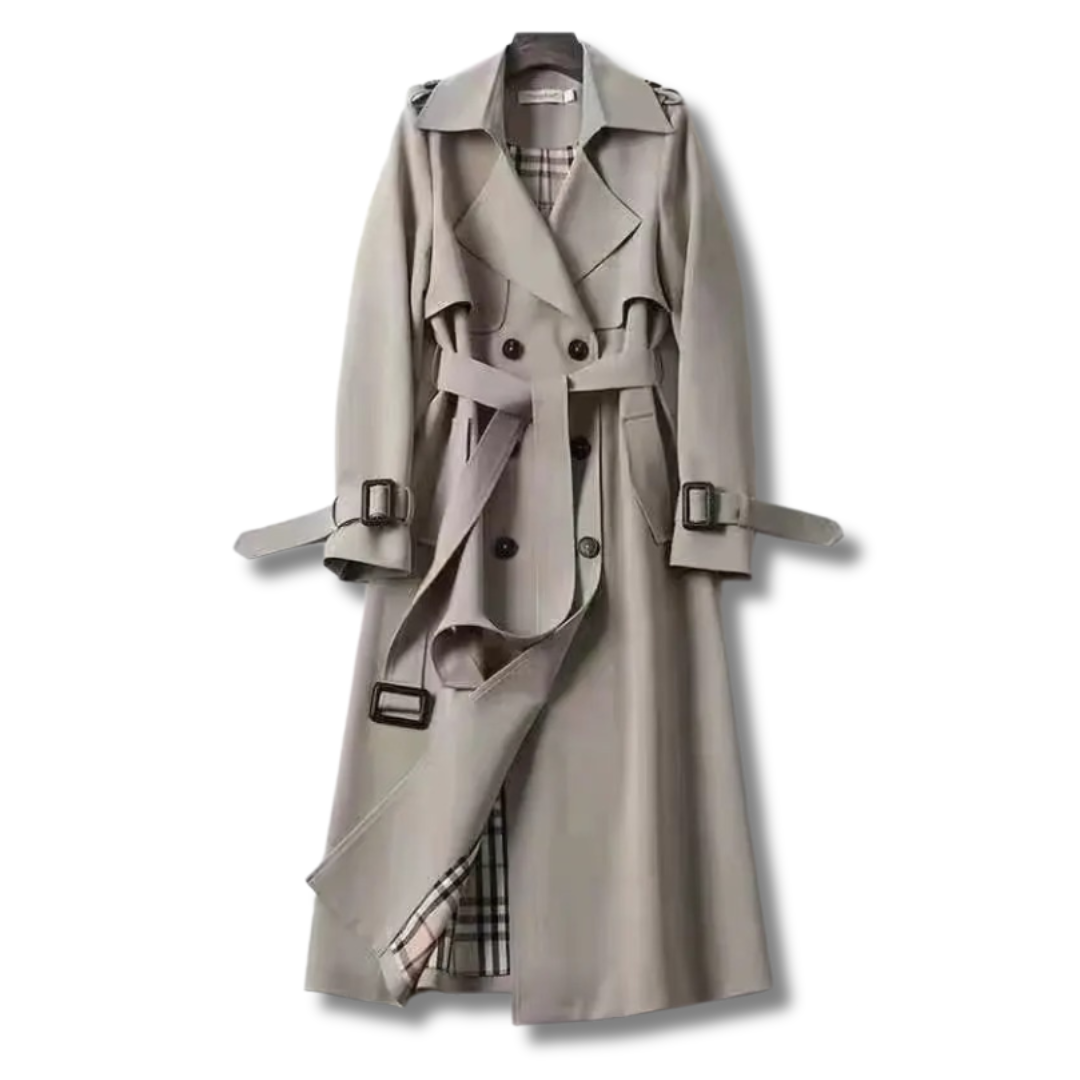 Amara – Elegante Trenchcoat voor Dames | Tijdloze Stijl en Luxe