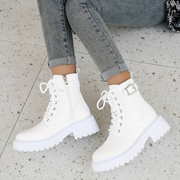 Modara EdgeX Boots – Stoere Enkelhoge Plateau Boots voor Elke Dag