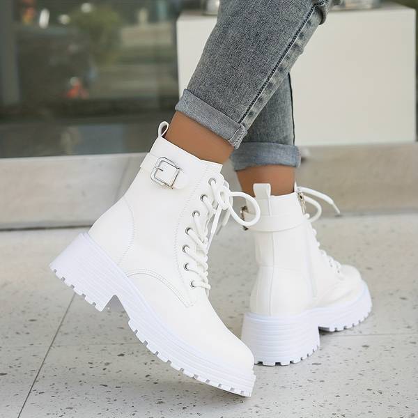 Modara EdgeX Boots – Stoere Enkelhoge Plateau Boots voor Elke Dag