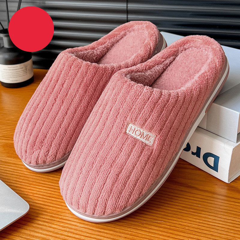 Dames Pantoffels in Ribstof - Comfortabele Slippers met Warme Voering