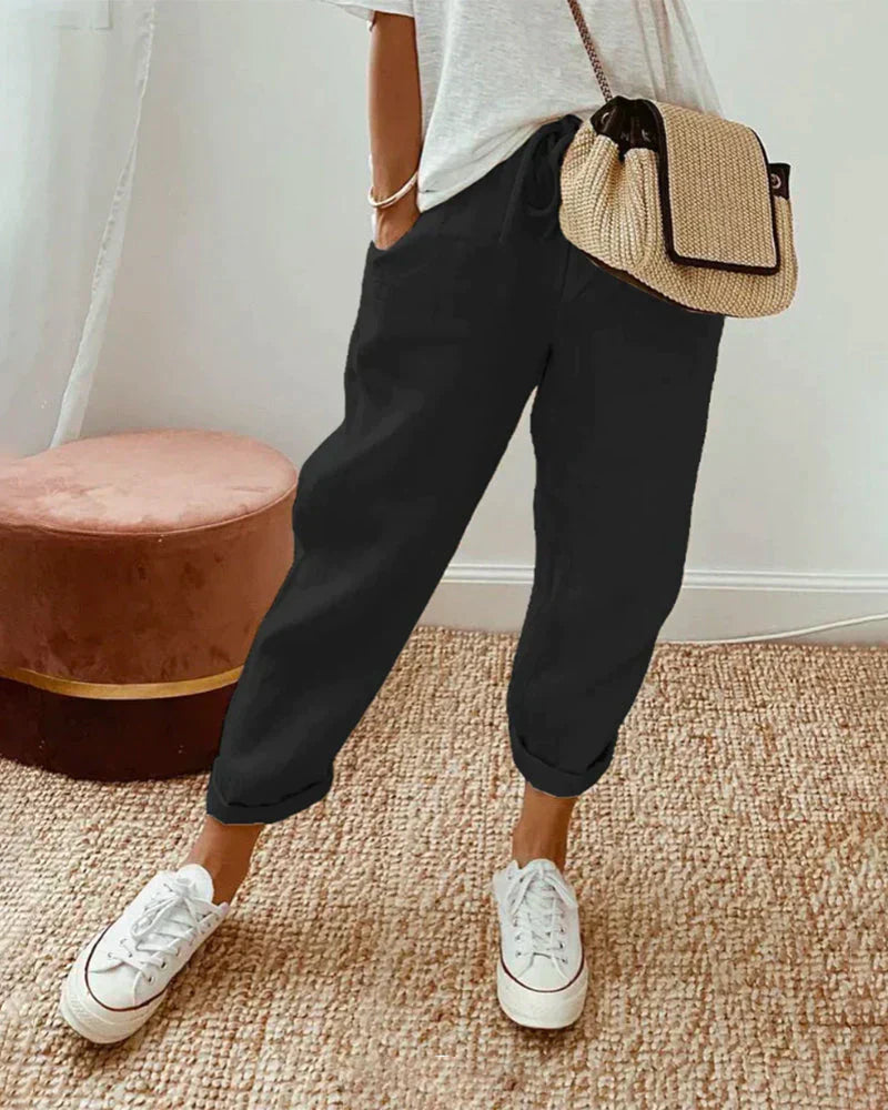 Sophie – Luchtige en Comfortabele Linnen Broek voor Dames