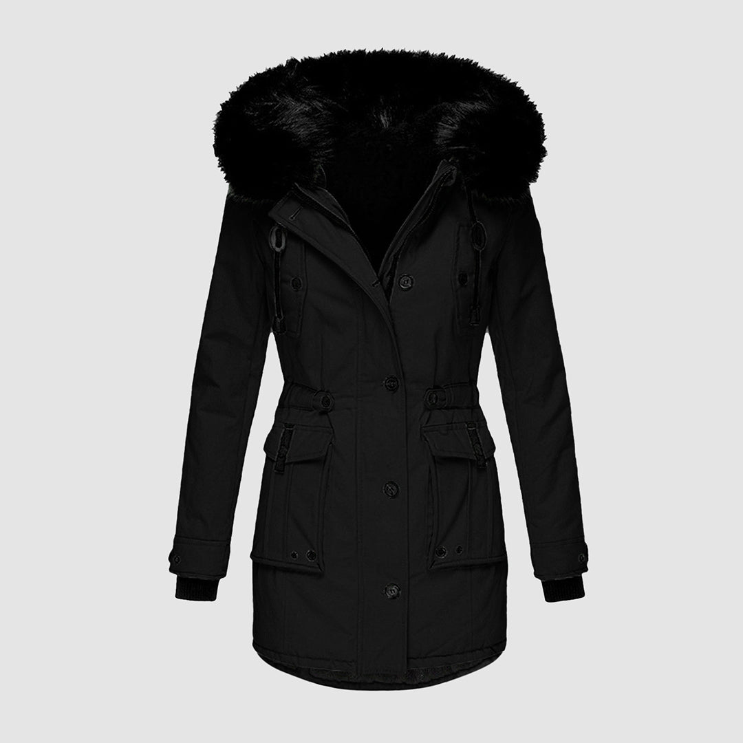 CozyFrost – Winterjas met Bontvoering voor Dames