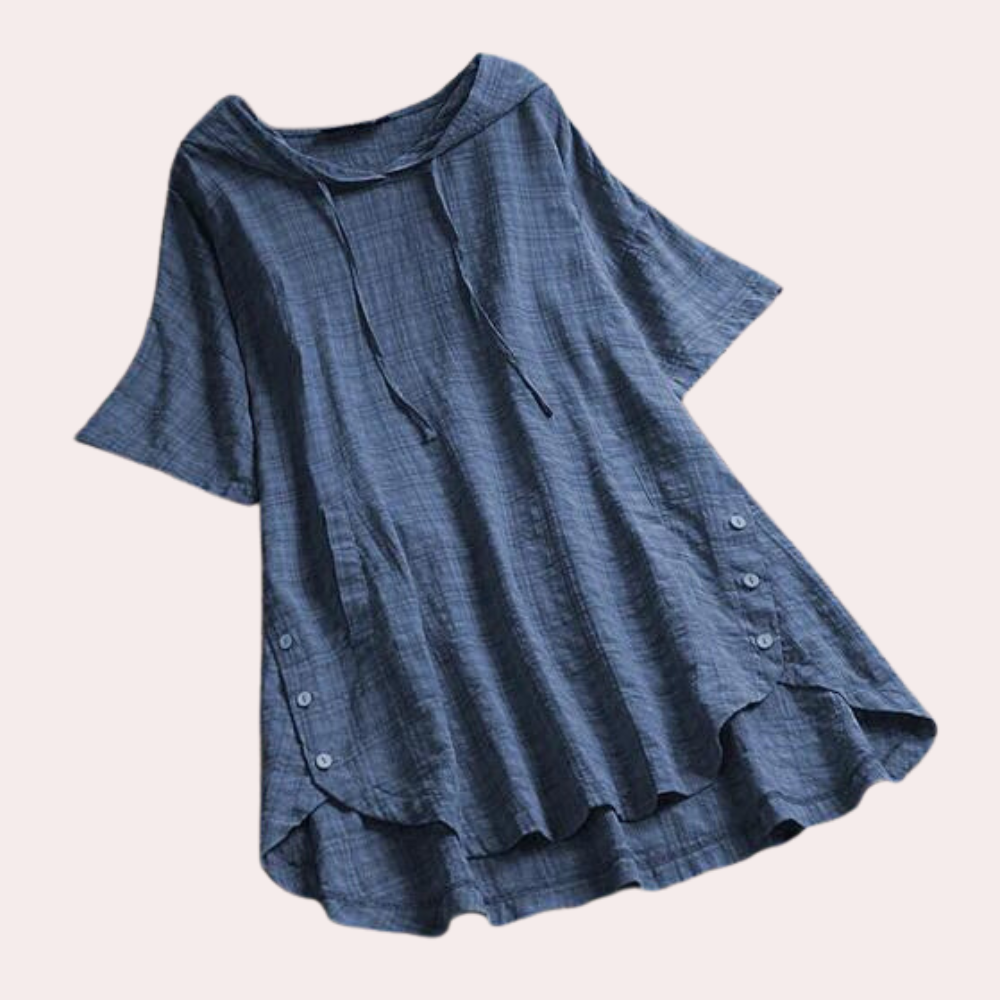 Amory Breeze Tuniekblouse – De Perfecte Mix van Comfort & Boho Chic