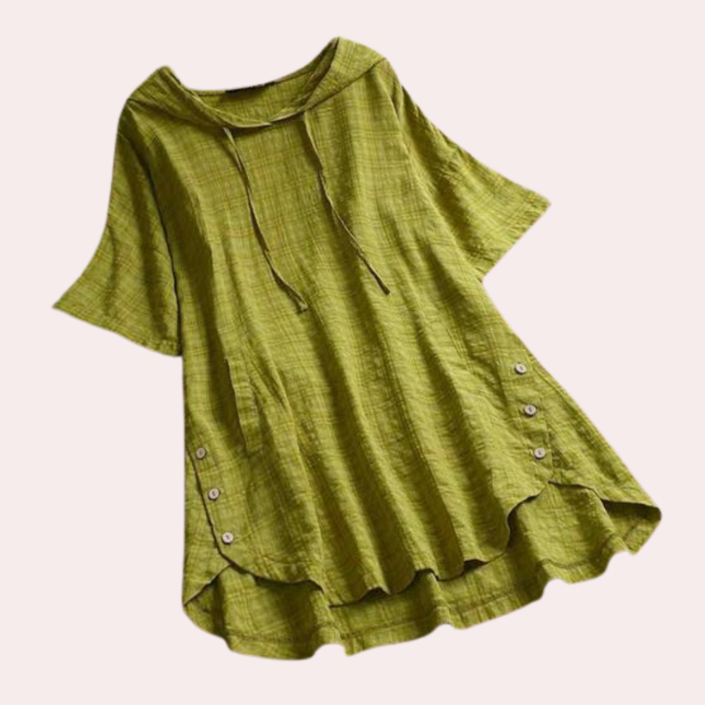 Amory Breeze Tuniekblouse – De Perfecte Mix van Comfort & Boho Chic