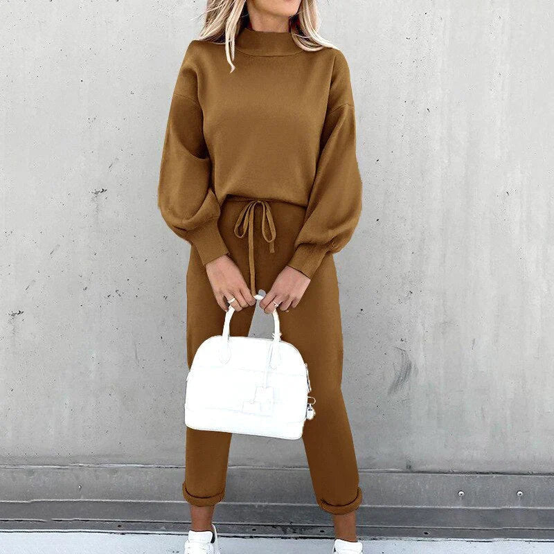 Athena – Luxe 2-delige Sweatpants & Sweater Set