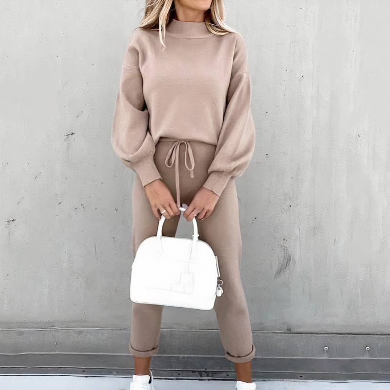 Athena – Luxe 2-delige Sweatpants & Sweater Set