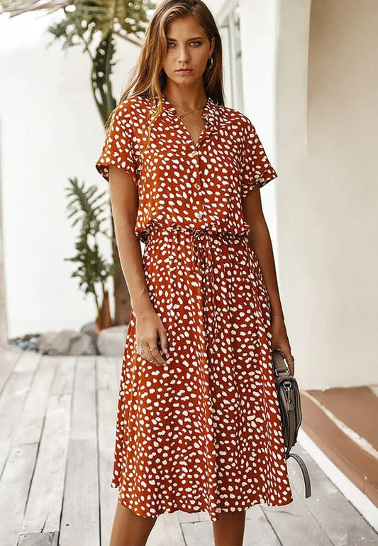 Aurine – Tijdloos Elegante Midi-jurk van Modara