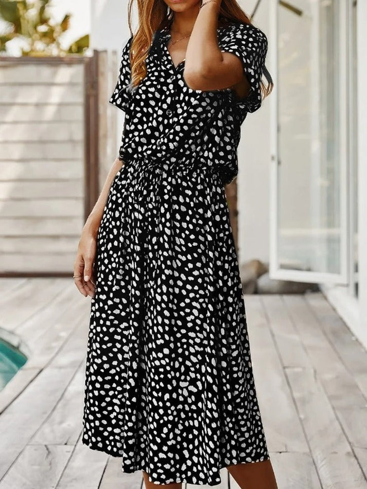 Aurine – Tijdloos Elegante Midi-jurk van Modara