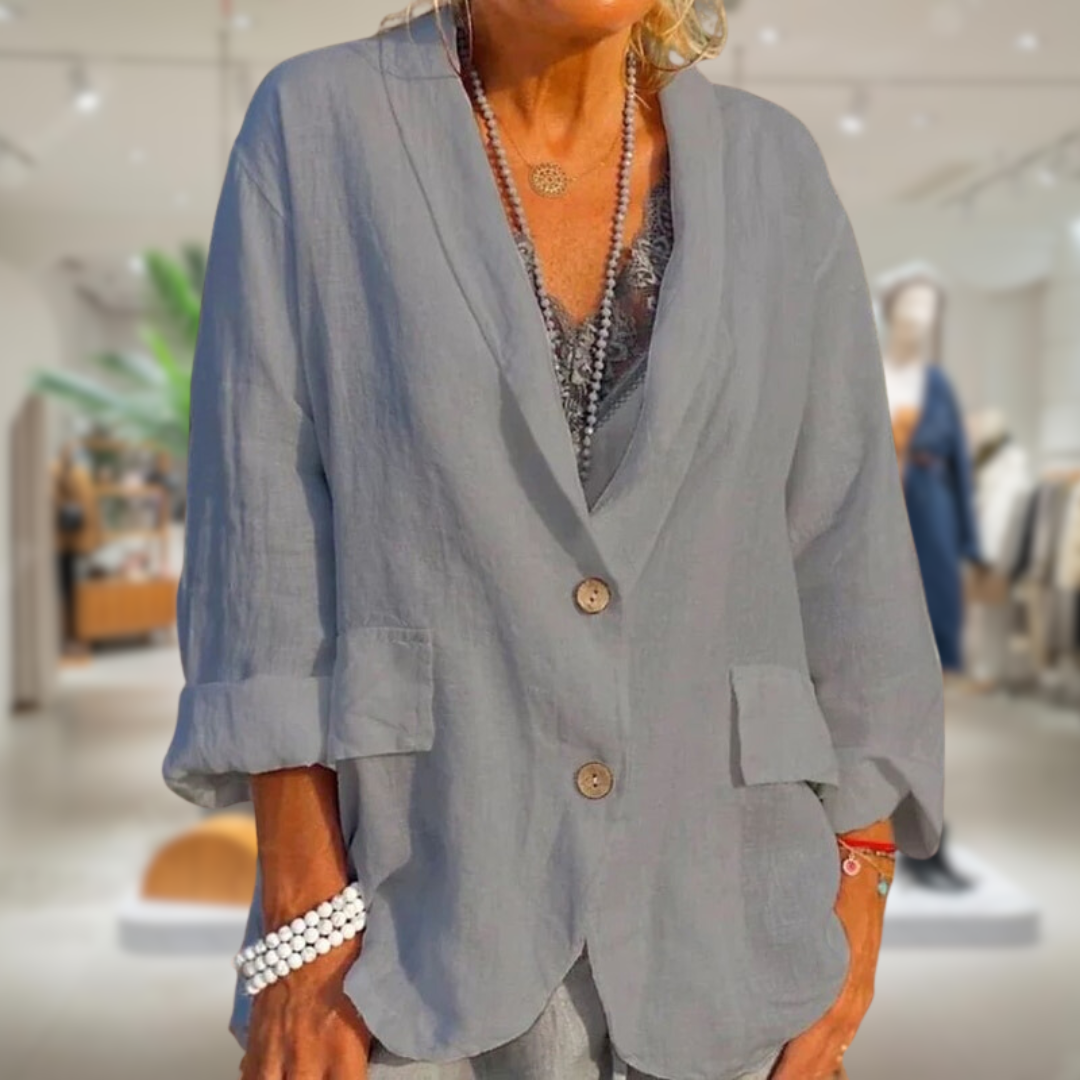 Isla – Luchtige Linnen Zomerjas | Stijlvol & Comfortabe