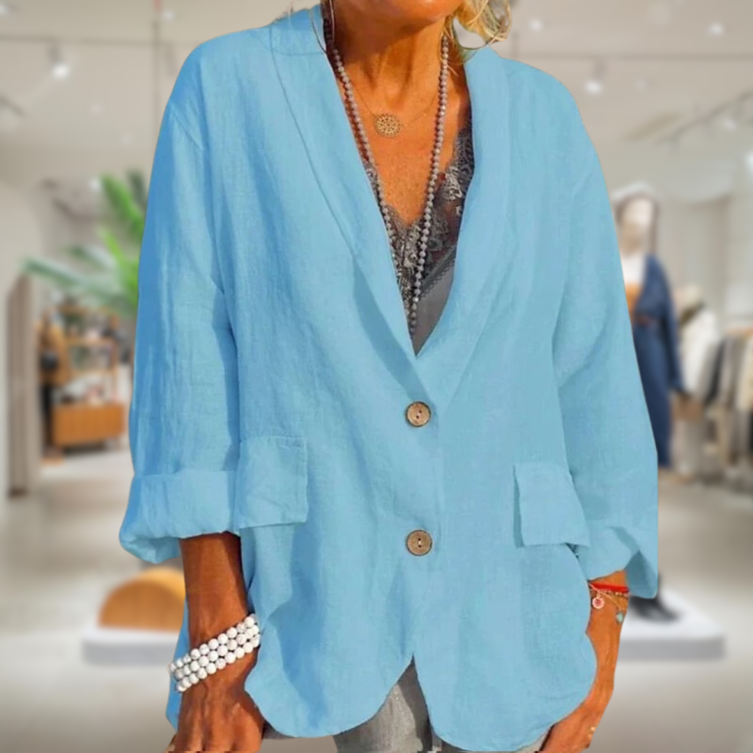 Isla – Luchtige Linnen Zomerjas | Stijlvol & Comfortabe