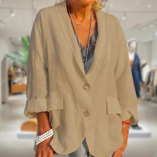 Isla – Luchtige Linnen Zomerjas | Stijlvol & Comfortabe