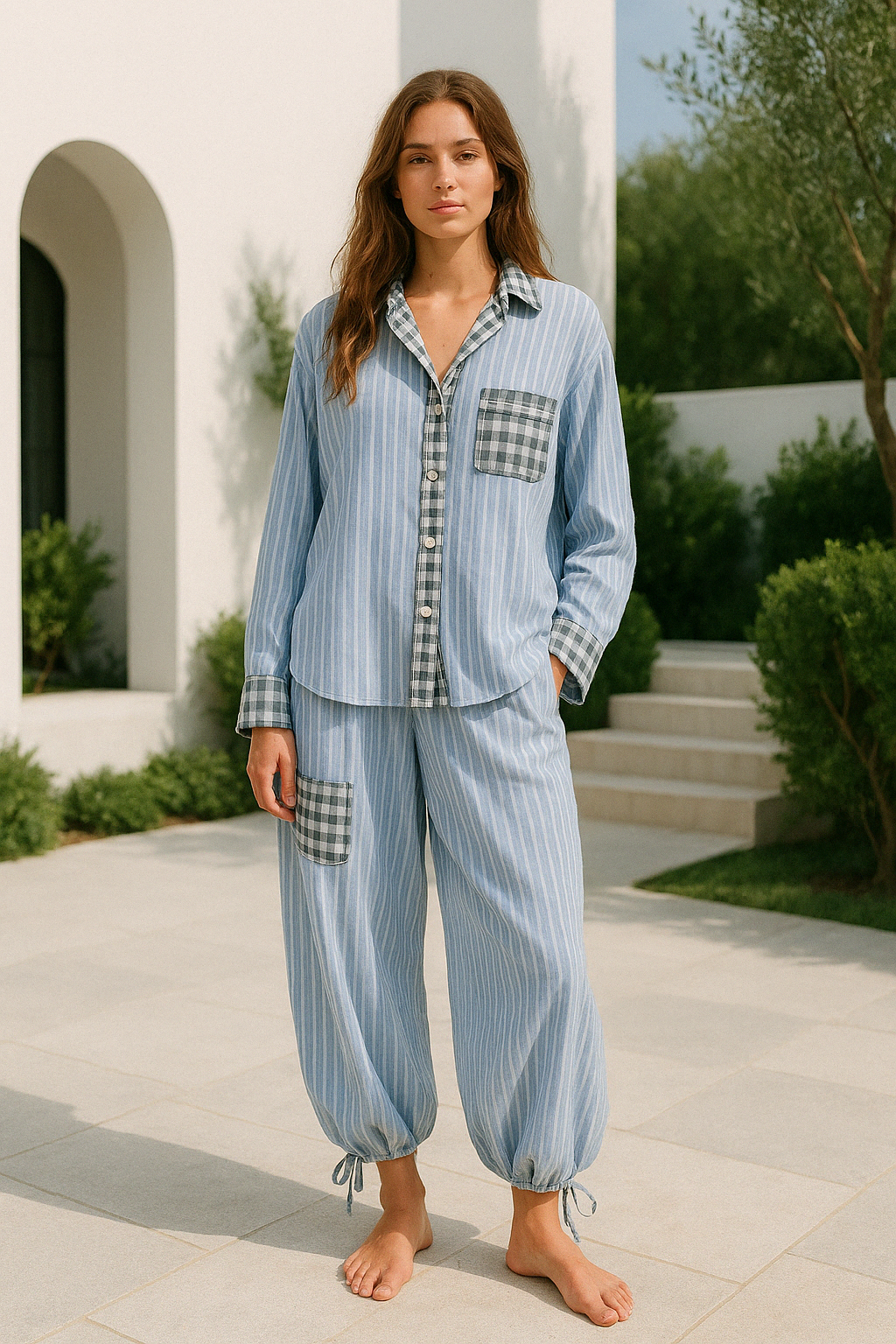 SnuggleCotton – Zachte Tweedelige Pyjama Set