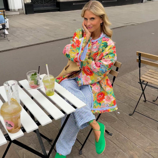 Anneliese - Kunstzinnige Printjas | Trendy, Stijlvol & Comfortabel | Een Must-Have voor Elk Seizoen
