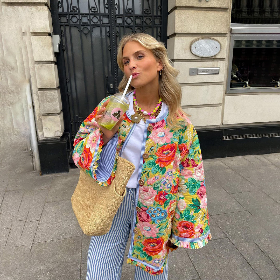 Anneliese - Kunstzinnige Printjas | Trendy, Stijlvol & Comfortabel | Een Must-Have voor Elk Seizoen