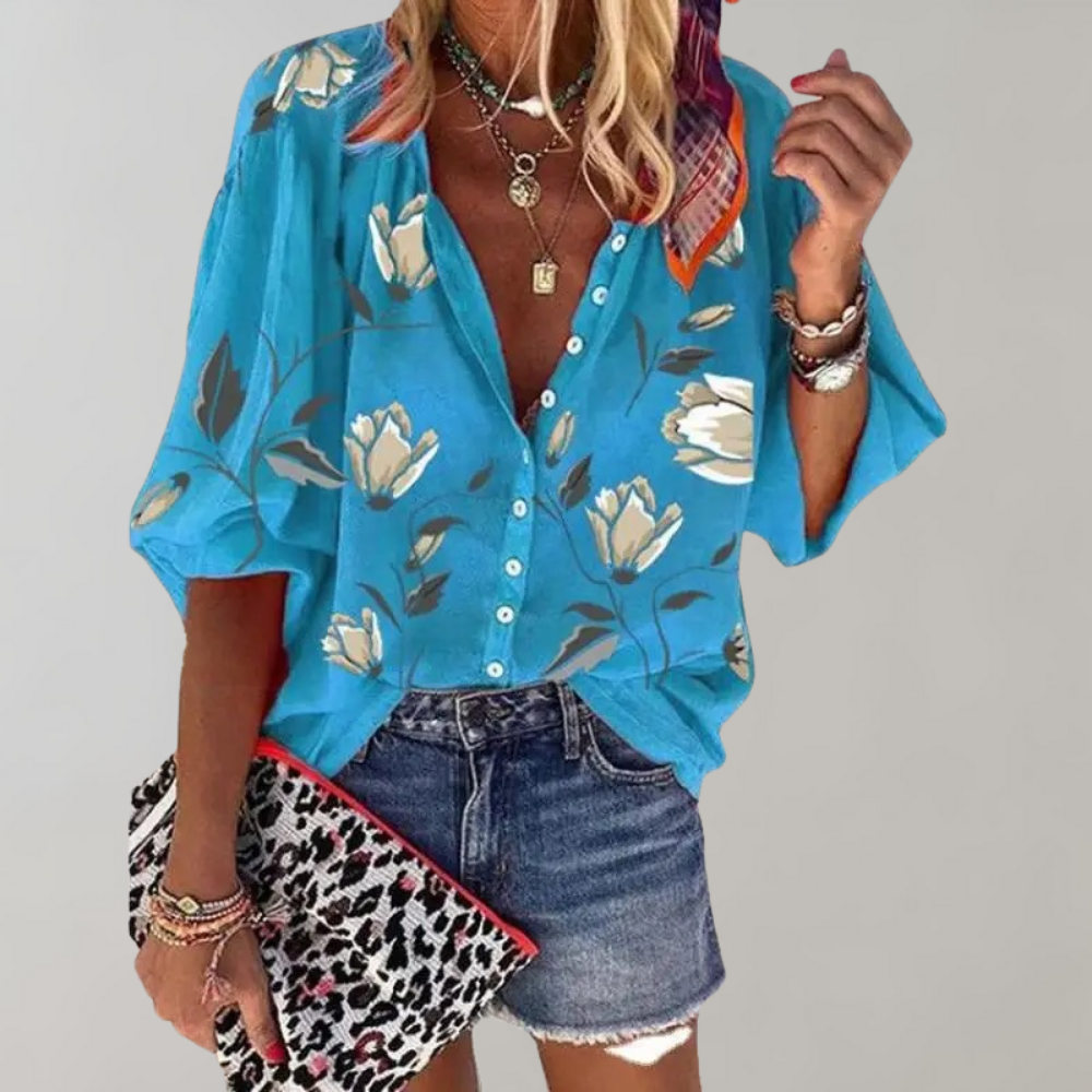 Livia - Zomerse Bloemenblouse voor Dames