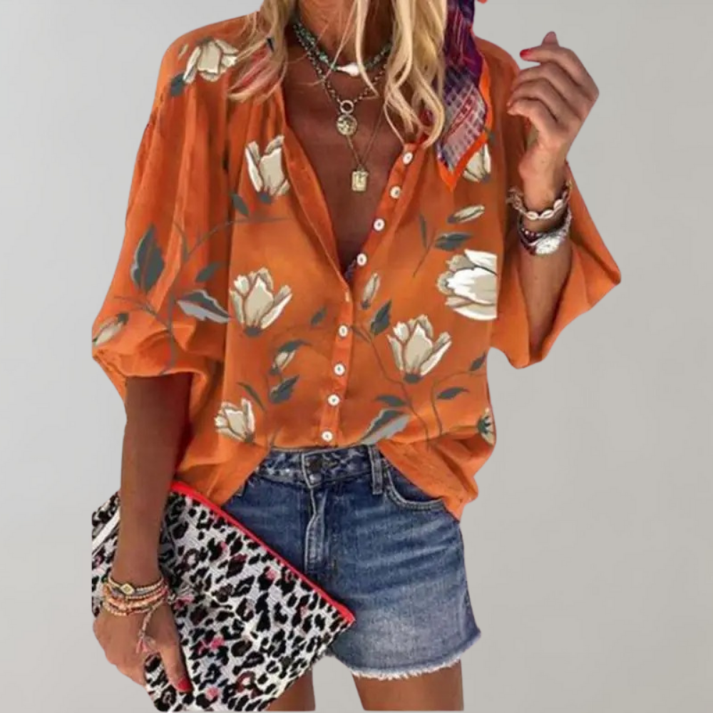 Livia - Zomerse Bloemenblouse voor Dames