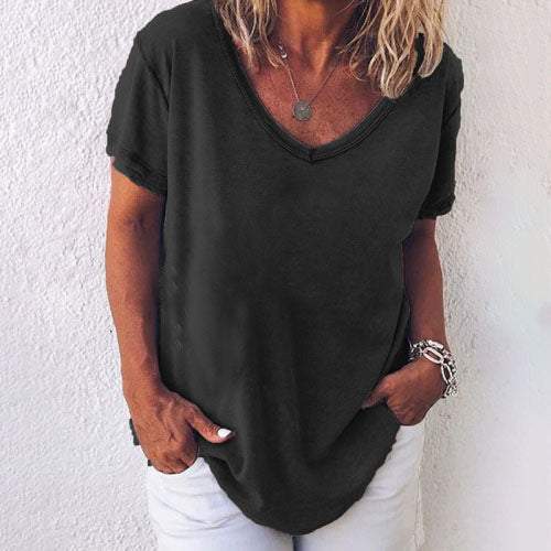 BreezeLuxe Linnen Tee – Tijdloze Zomerfavoriet