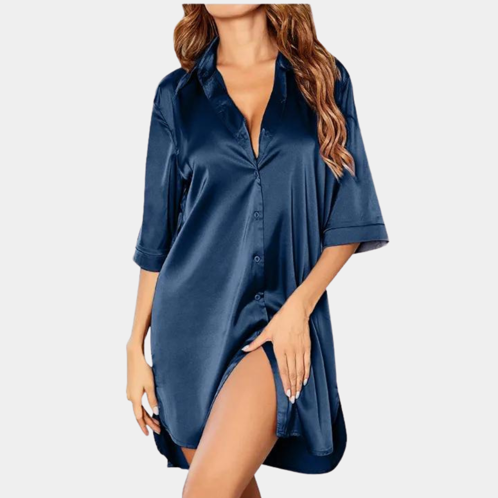 Sofielle – Zomerse slaapjurk met zachte elegantie en vrouwelijke charme.