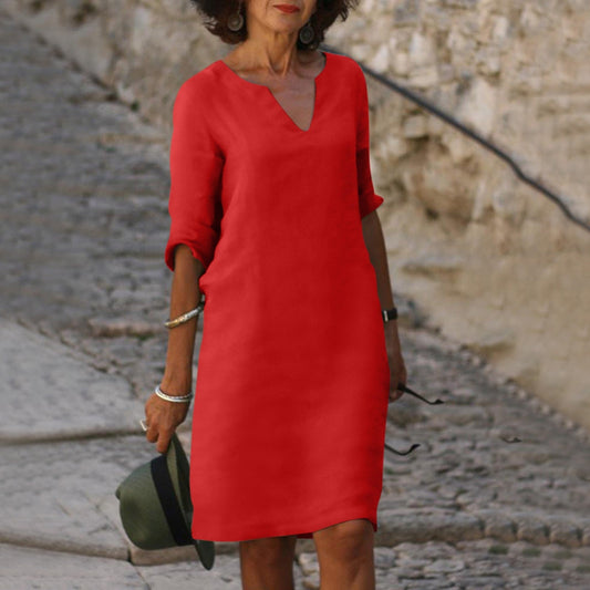 Modara Breeze – Elegante Zomerjurk met V-Hals