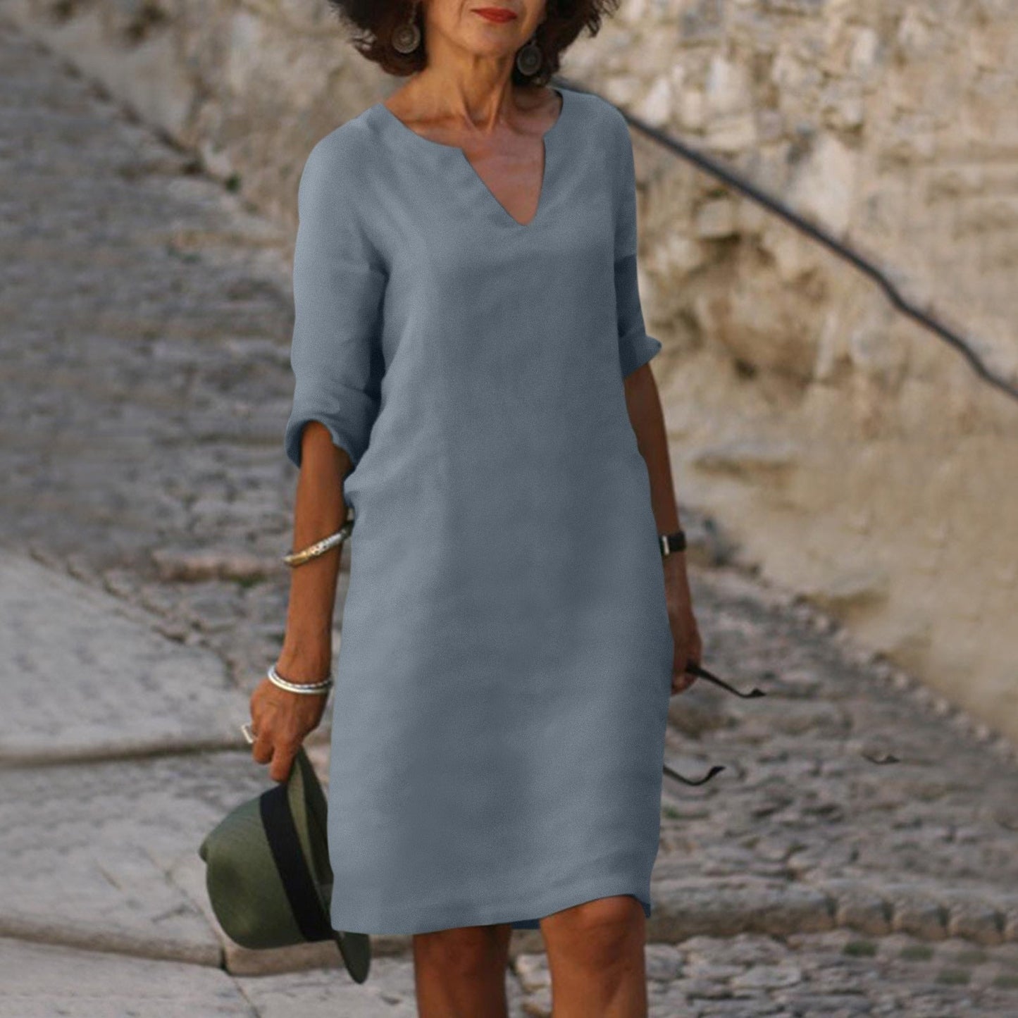 Modara Breeze – Elegante Zomerjurk met V-Hals