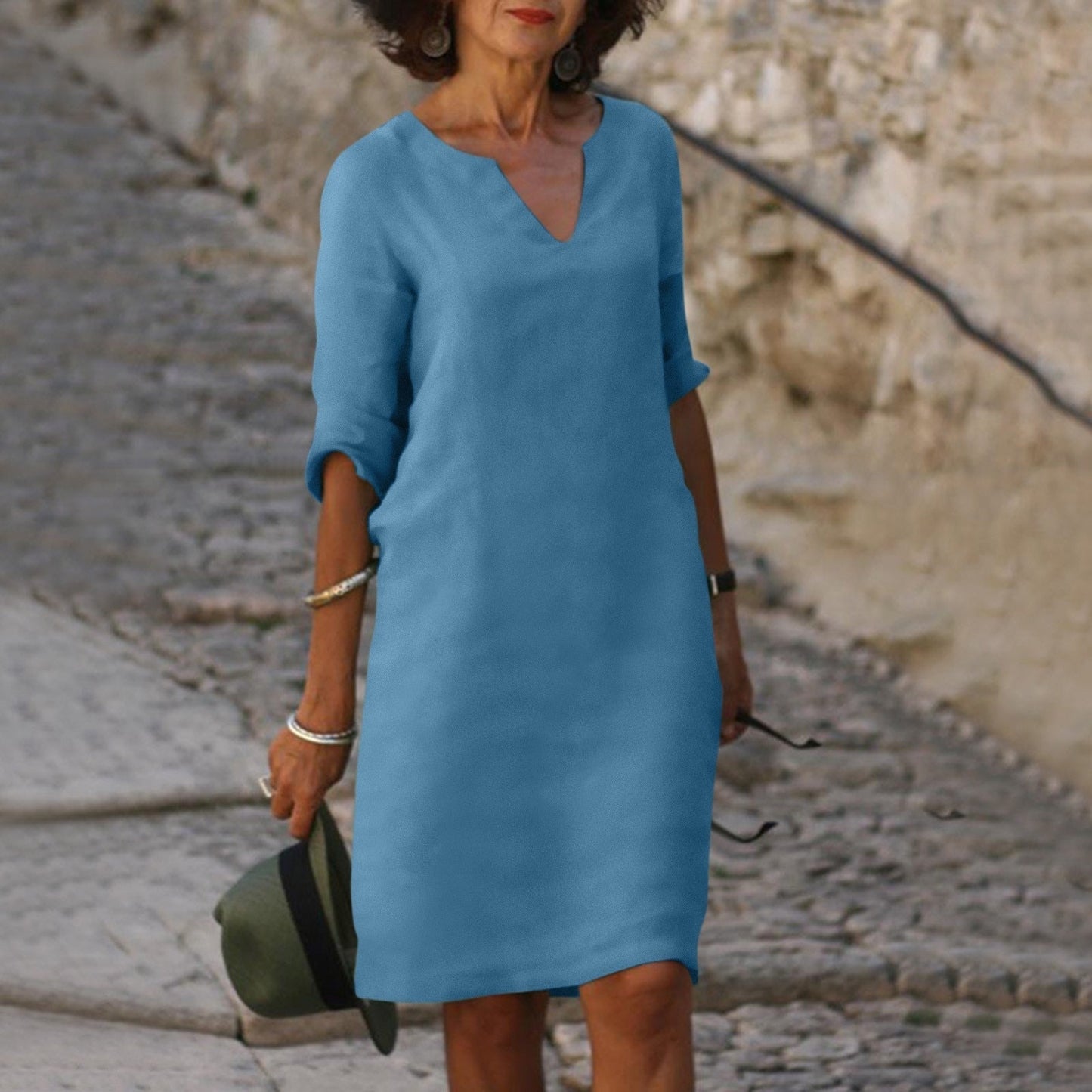 Modara Breeze – Elegante Zomerjurk met V-Hals