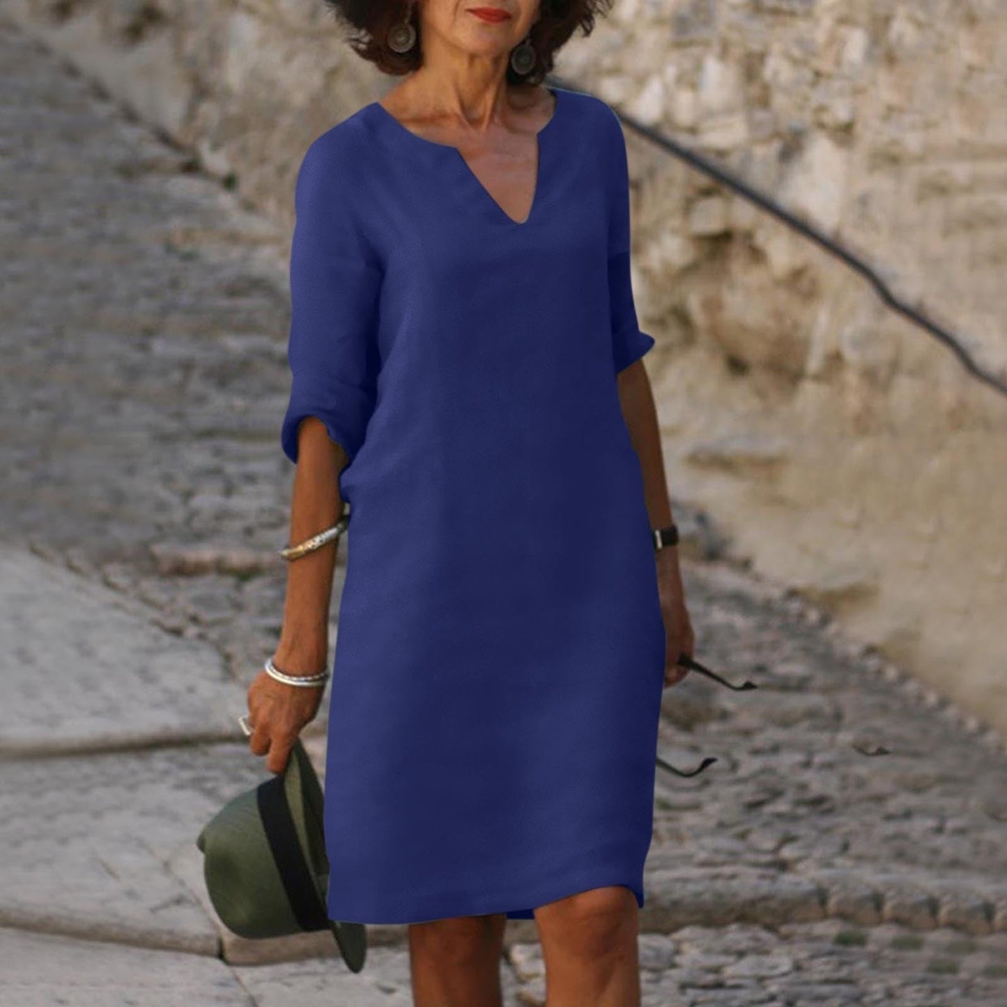 Modara Breeze – Elegante Zomerjurk met V-Hals