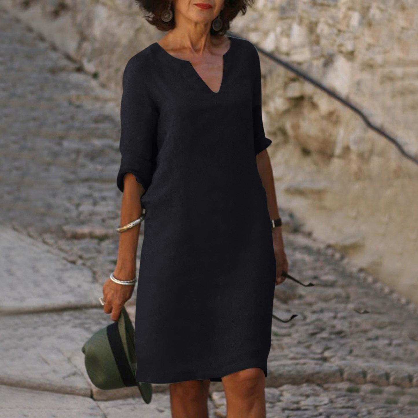 Modara Breeze – Elegante Zomerjurk met V-Hals