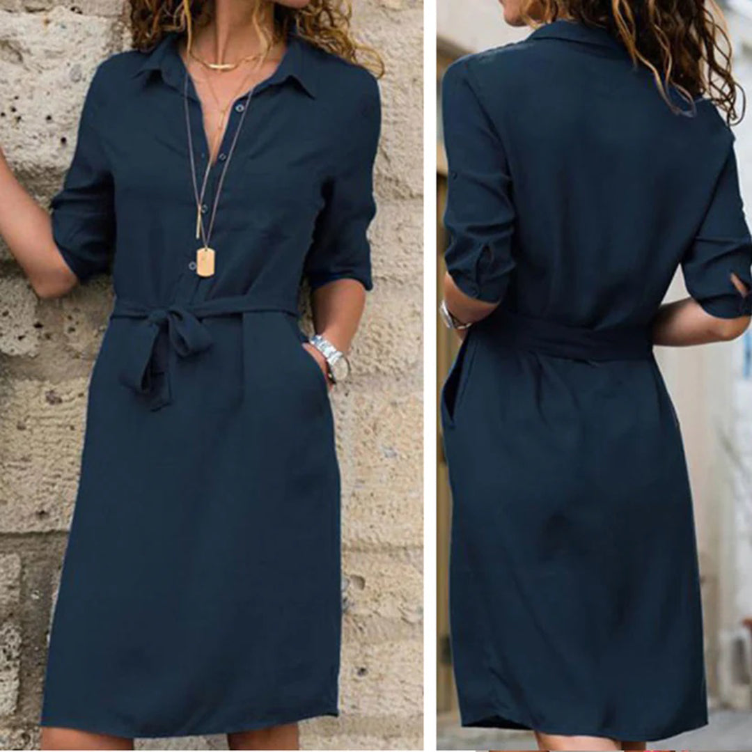 Livia WrapDress – Minimal Chic voor Elke Gelegenheid