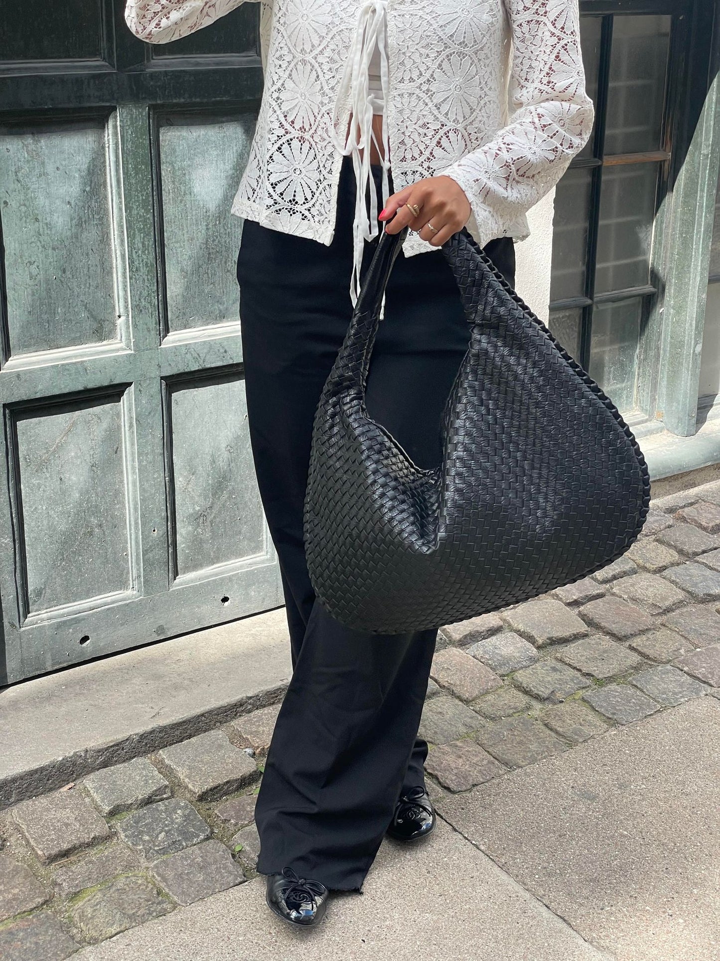 Noa Luxe Weave Handtas