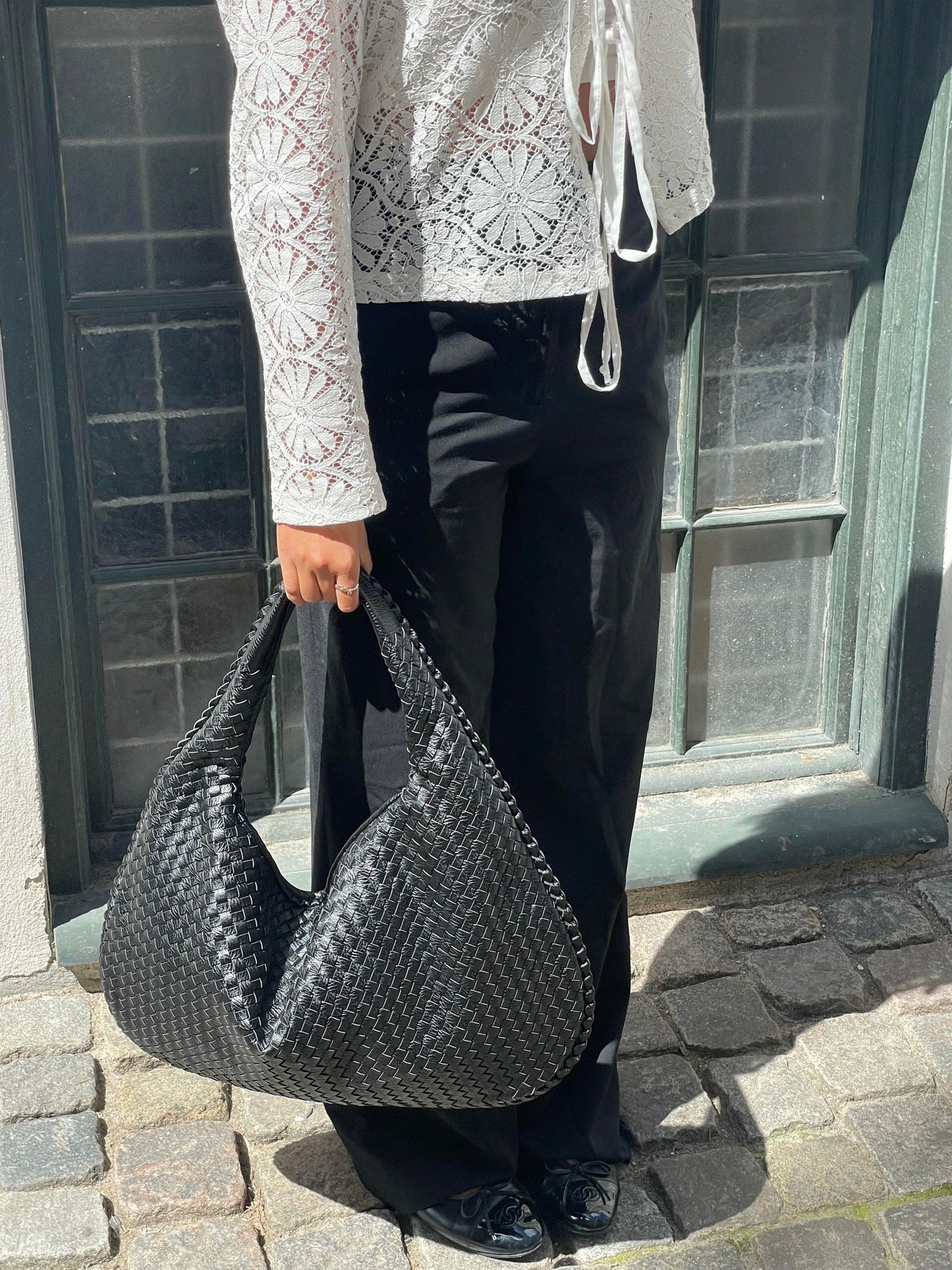 Noa Luxe Weave Handtas