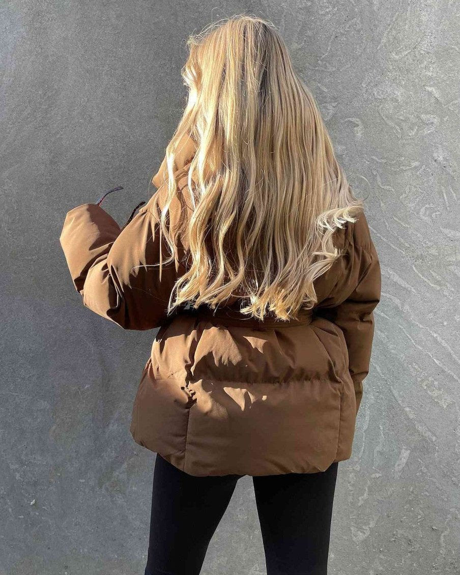 Mila – Warme Jas met Oversized Kraag