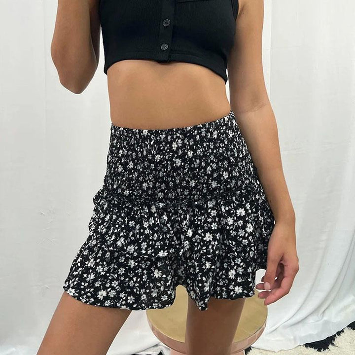 BloomBelle – Romantisch Zomerrokje in Mini-lengte