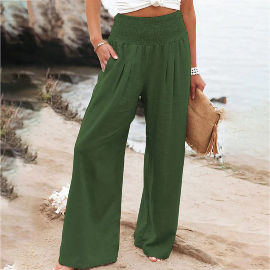 Serena Breeze – Luchtige Zomerbroek met Elegante Valling
