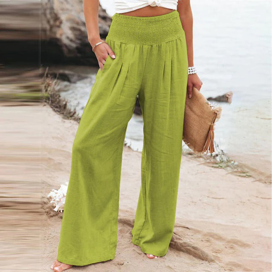 Serena Breeze – Luchtige Zomerbroek met Elegante Valling