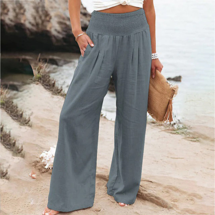 Serena Breeze – Luchtige Zomerbroek met Elegante Valling