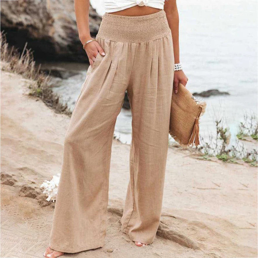 Serena Breeze – Luchtige Zomerbroek met Elegante Valling