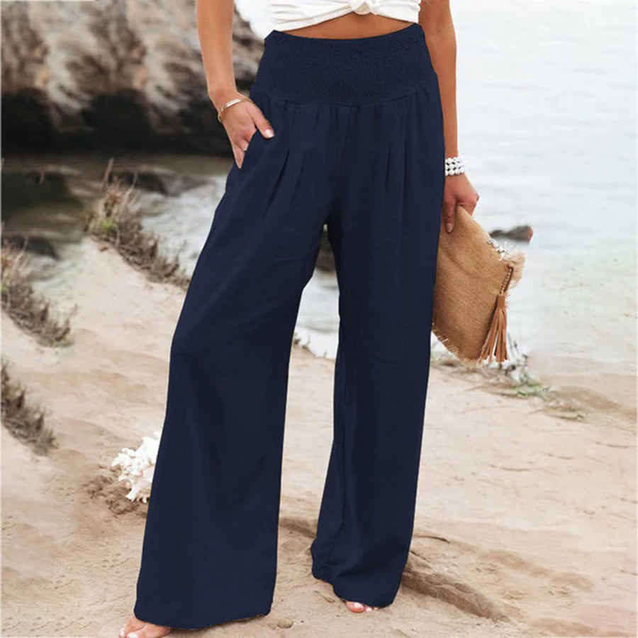 Serena Breeze – Luchtige Zomerbroek met Elegante Valling