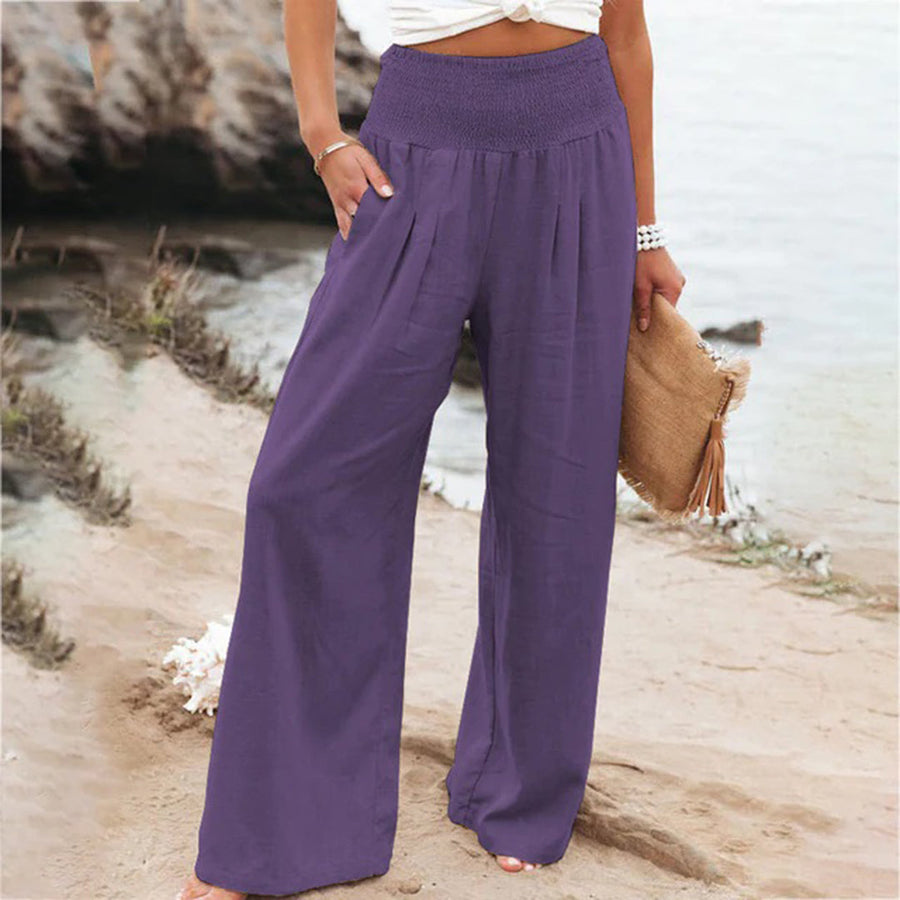 Serena Breeze – Luchtige Zomerbroek met Elegante Valling