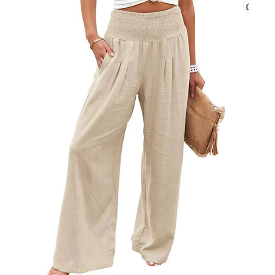 Serena Breeze – Luchtige Zomerbroek met Elegante Valling