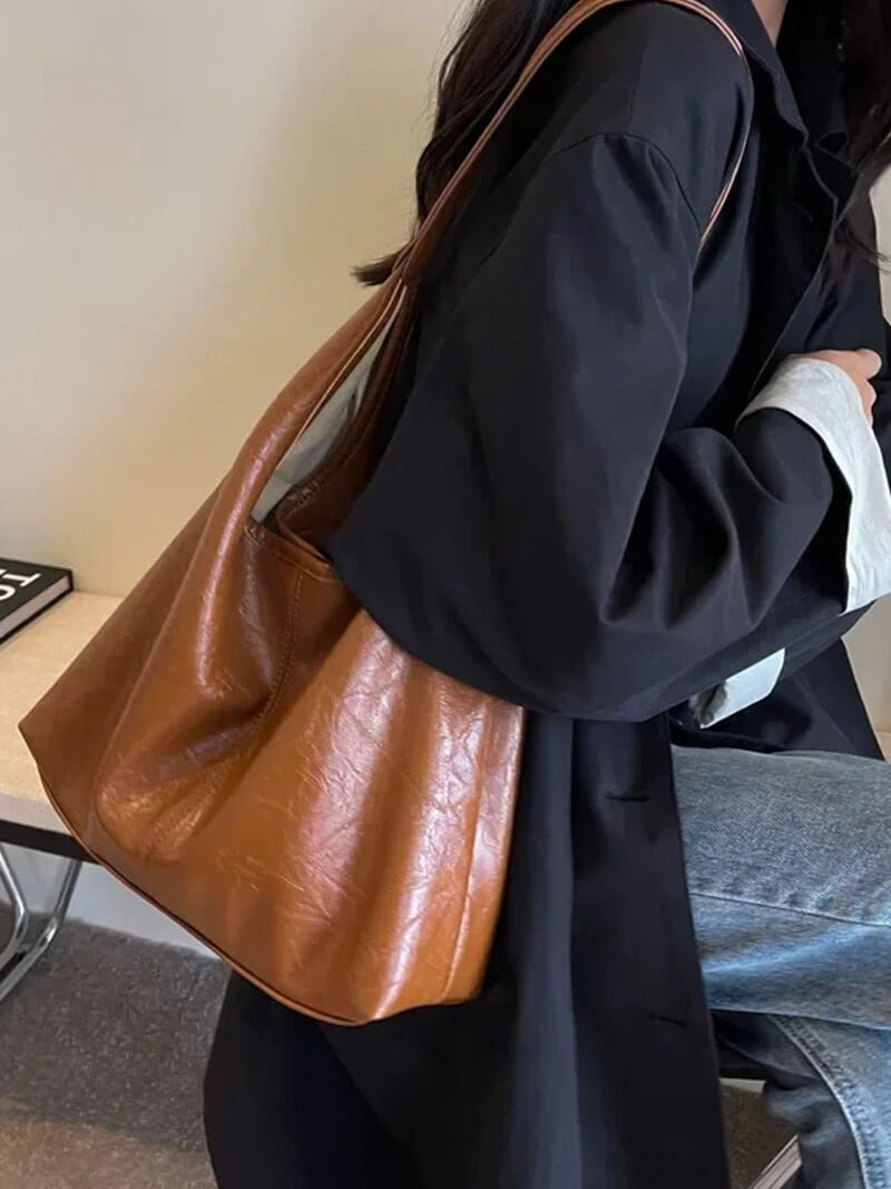 Mila - Stijlvolle Leren Schoudertas