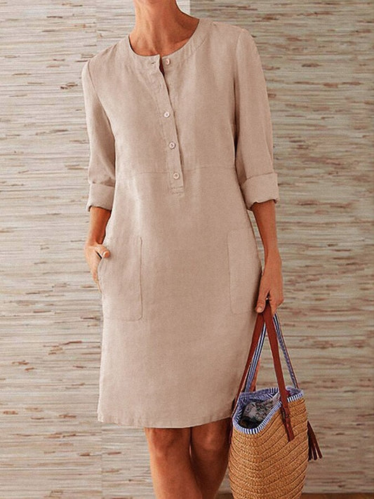Serena Comfort Jurk – Tijdloze Elegantie met Zorgeloos Draagcomfort