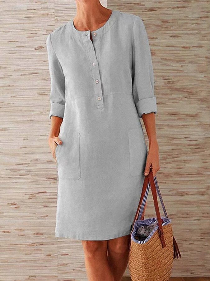 Serena Comfort Jurk – Tijdloze Elegantie met Zorgeloos Draagcomfort