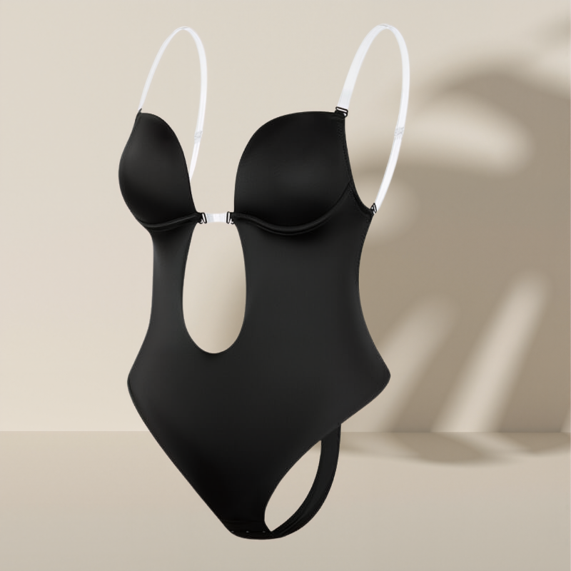 Zara – Vormgevende Body Shaper met Diepe V en Rugloze Ontwerp