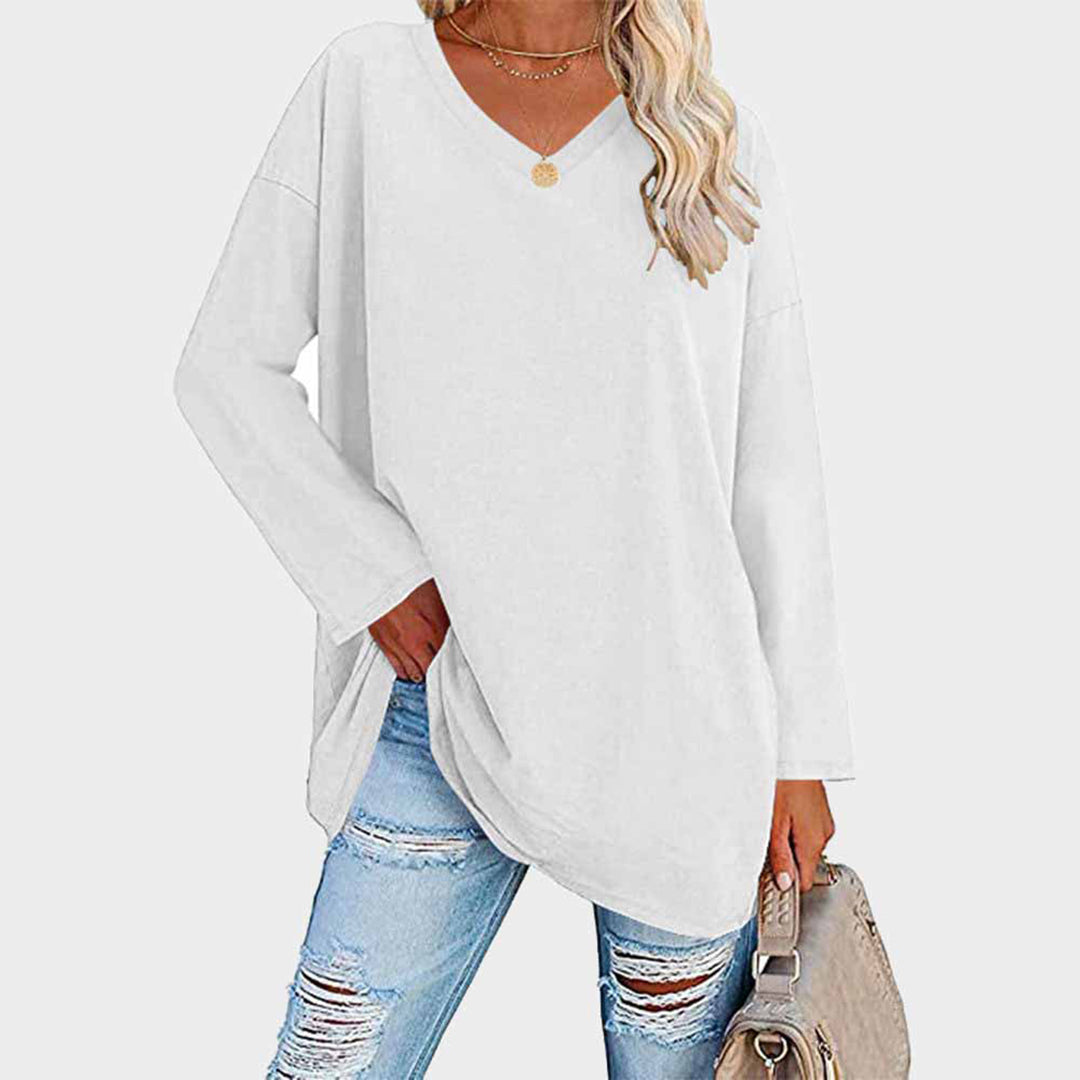 Selena – Luxe Zomerblouse met Lange Mouwen voor Dames